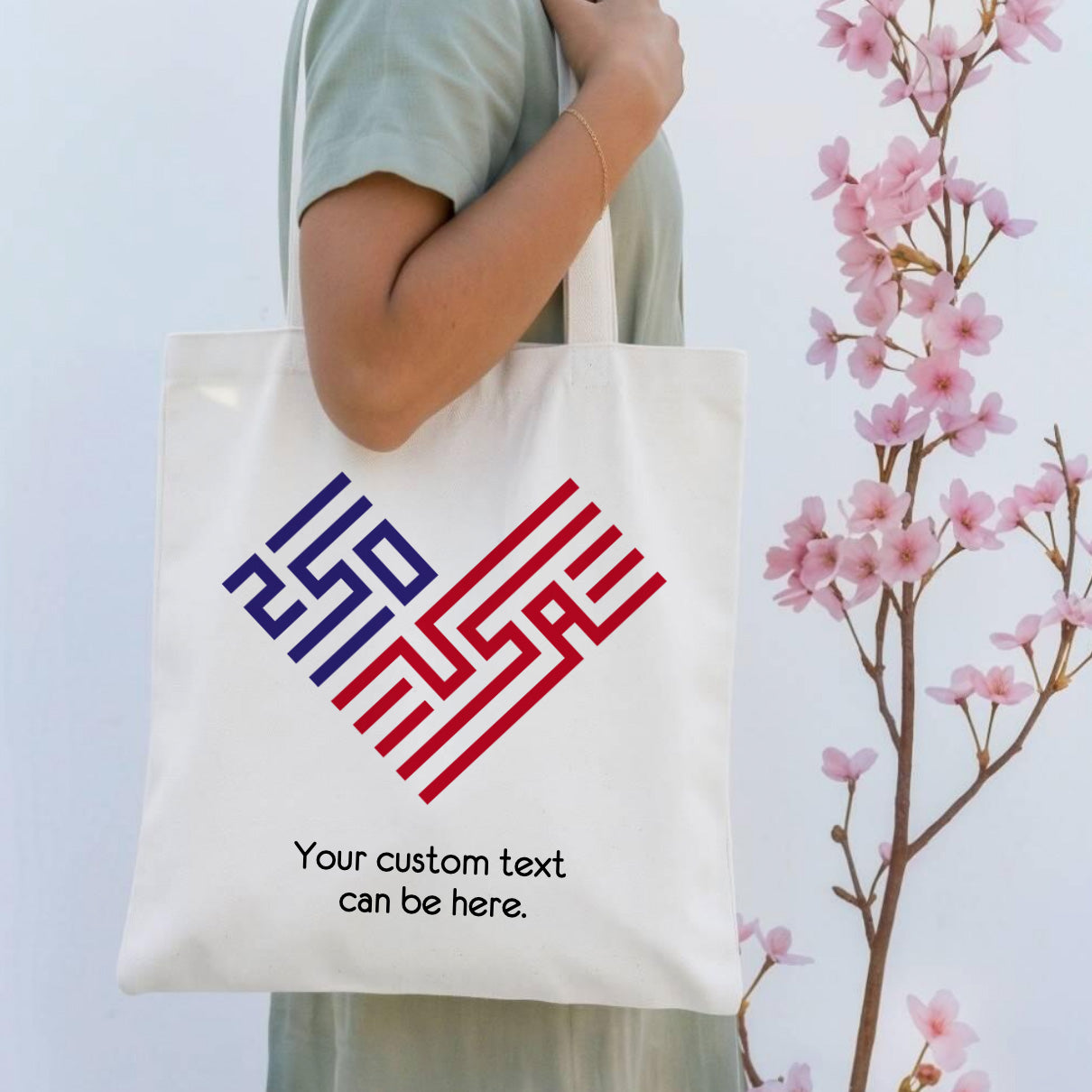 Personalized Tote Bag. America 250th Anniversary 2026.