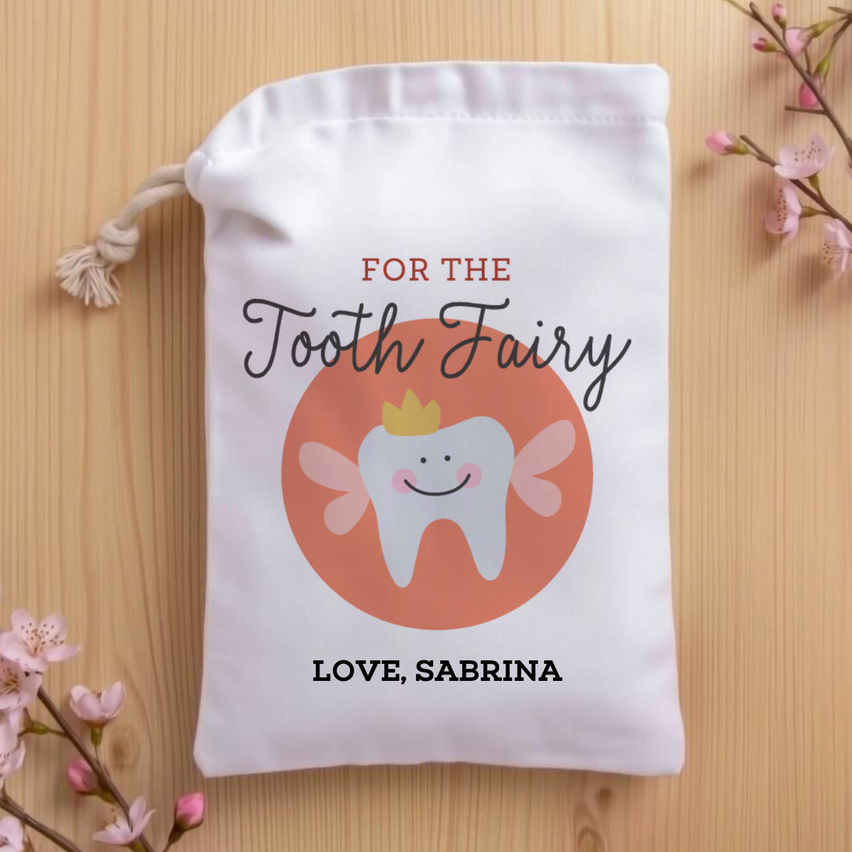 Personalized Tooth Fairy Bag. Easter designs