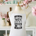 Oven Mitt, Apron, wooden spoon, and fork. Personalized Easter bundle.