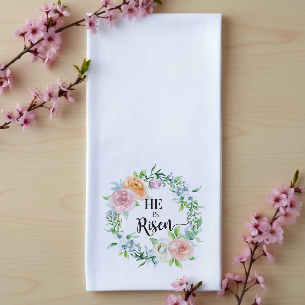 Personalized Tea Towel. Easter designs
